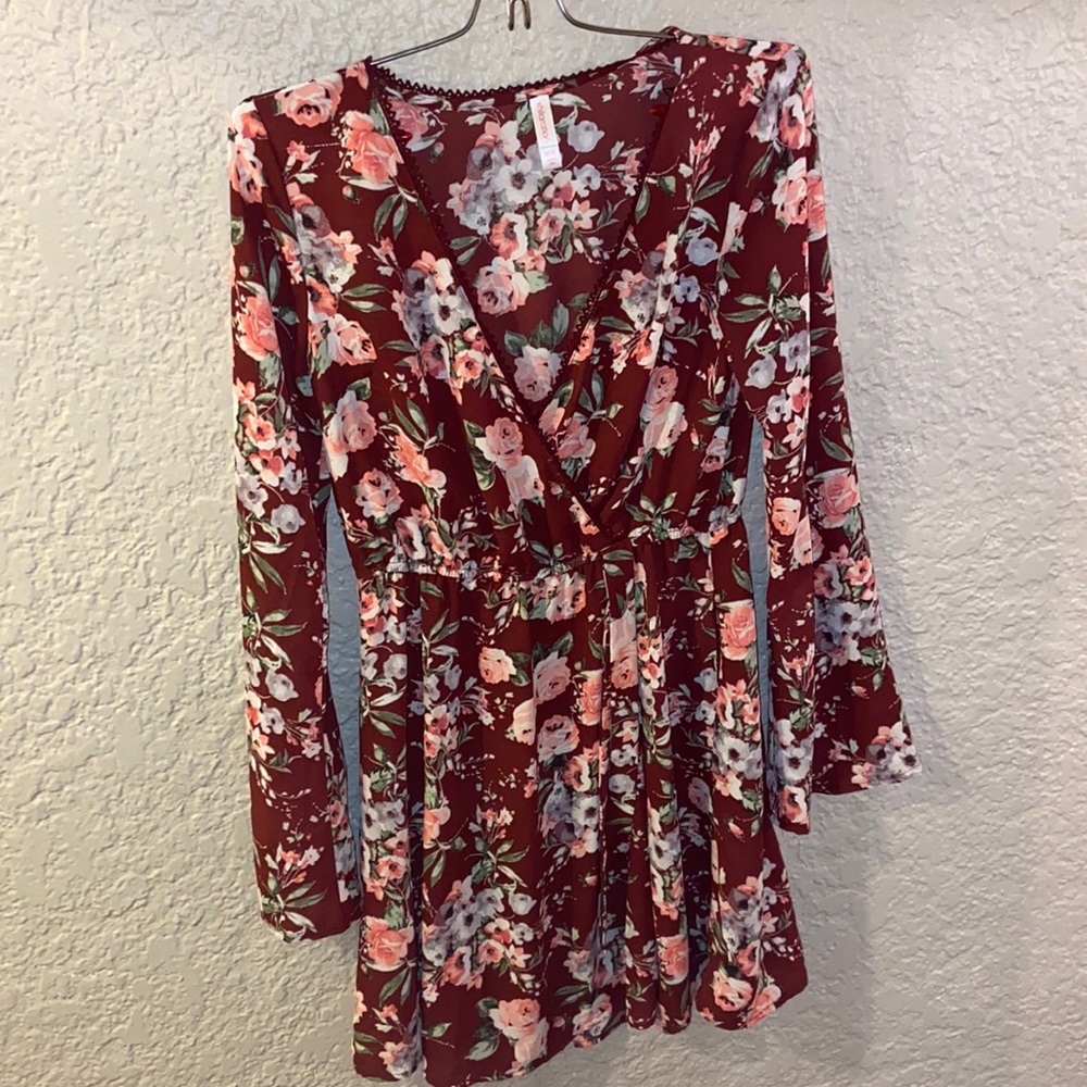 Dress (red/pink with flowers)